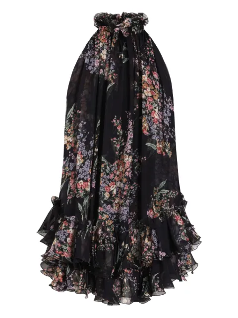 Dolce & Gabbana ruffled floral mini dress