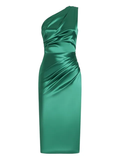 Dolce & Gabbana one-shoulder draped midi dress