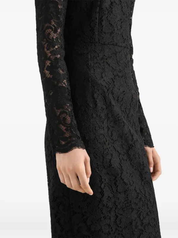 Dolce & Gabbana Cordonetto Lace Dress - Woman Dresses Black 38 Dolce & Gabbana Cordonetto Lace Dress - Woman Dresses Black 38