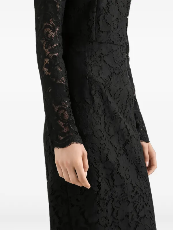 Dolce & Gabbana Lace calf-length Slip Dress | Black