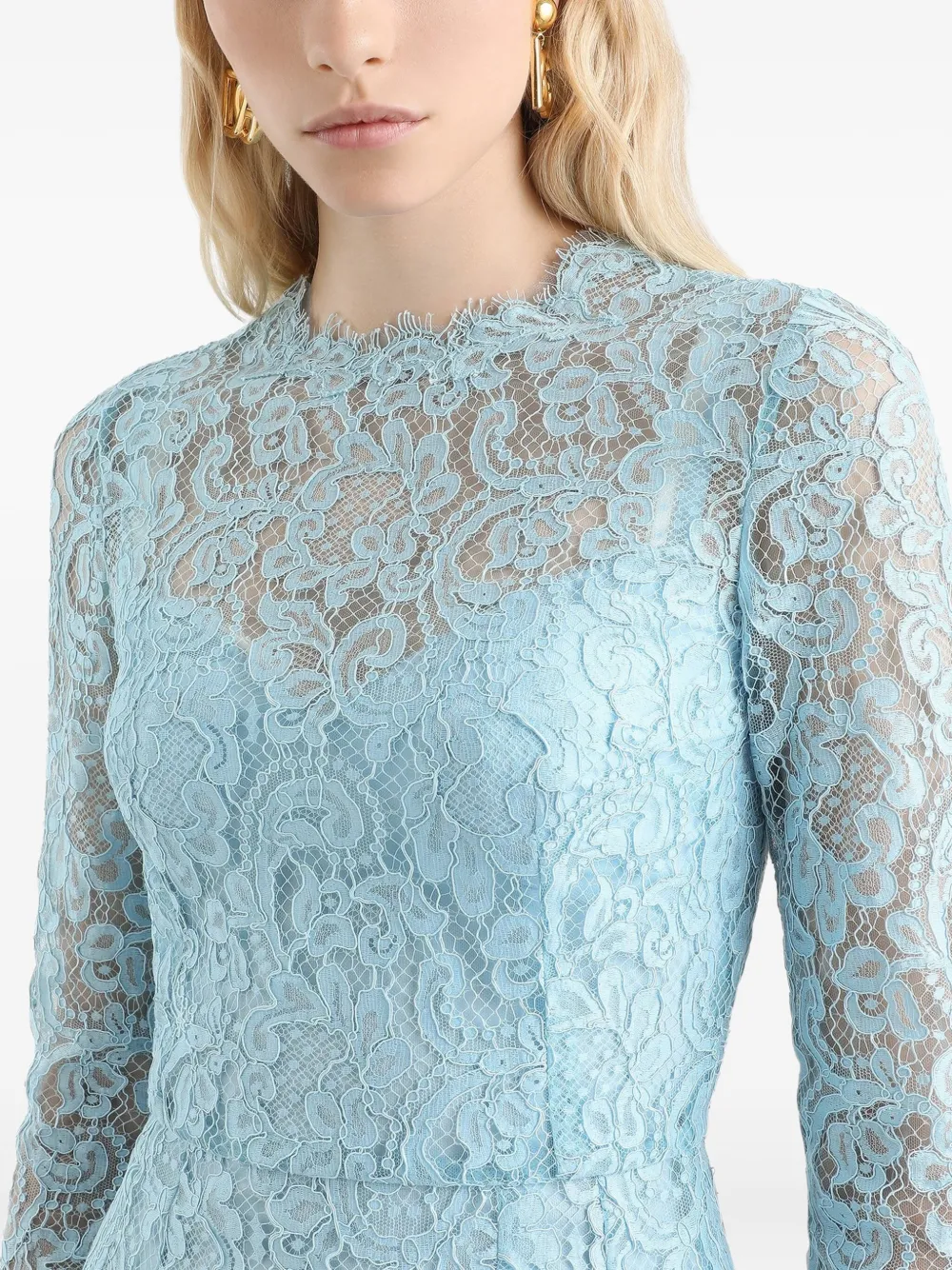 Dolce & Gabbana ノースリーブドレス Dolce & Gabbana レース ドレス | ブルー | FARFETCH JP