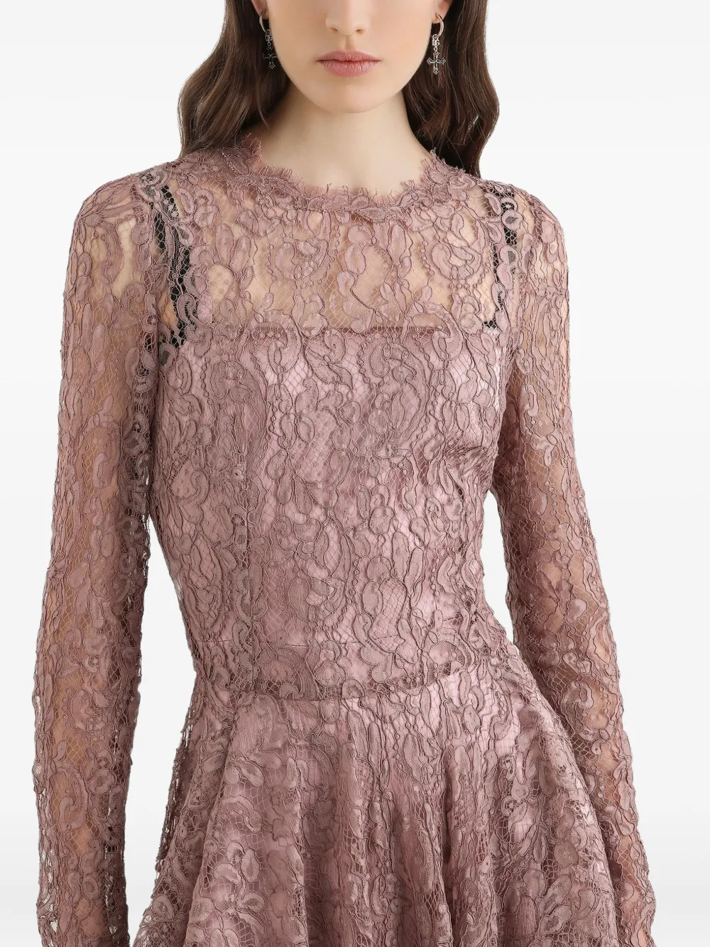 Dolce & Gabbana Kanten jurk Roze