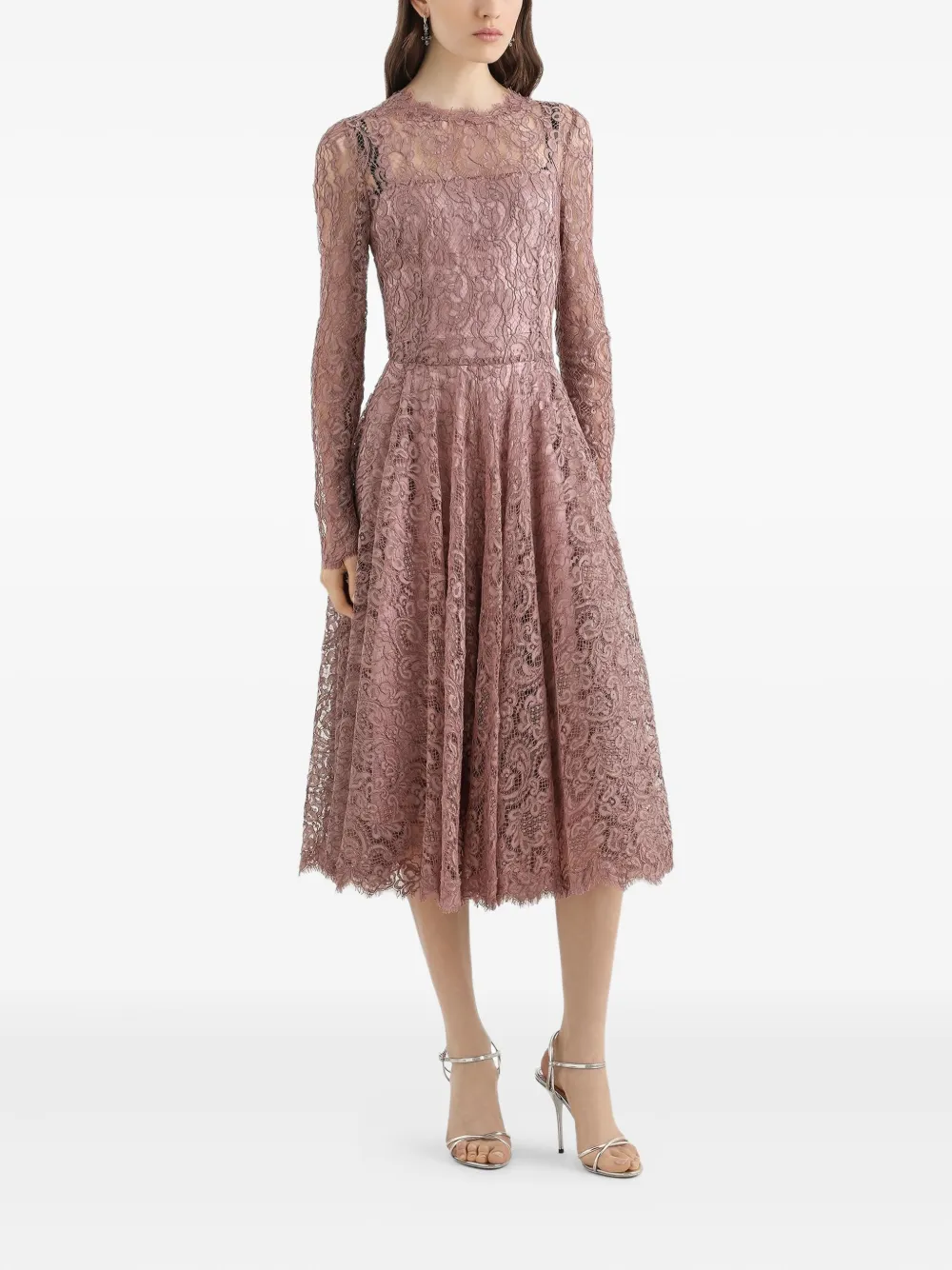 Dolce & Gabbana Kanten jurk - Roze