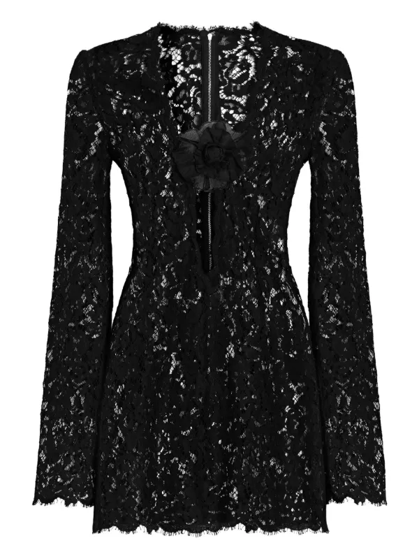 missguided black lace dress NEW MISSGUIDED Black Lace Paneled*Waist Detail Midi Dress*UK 6/US 2
