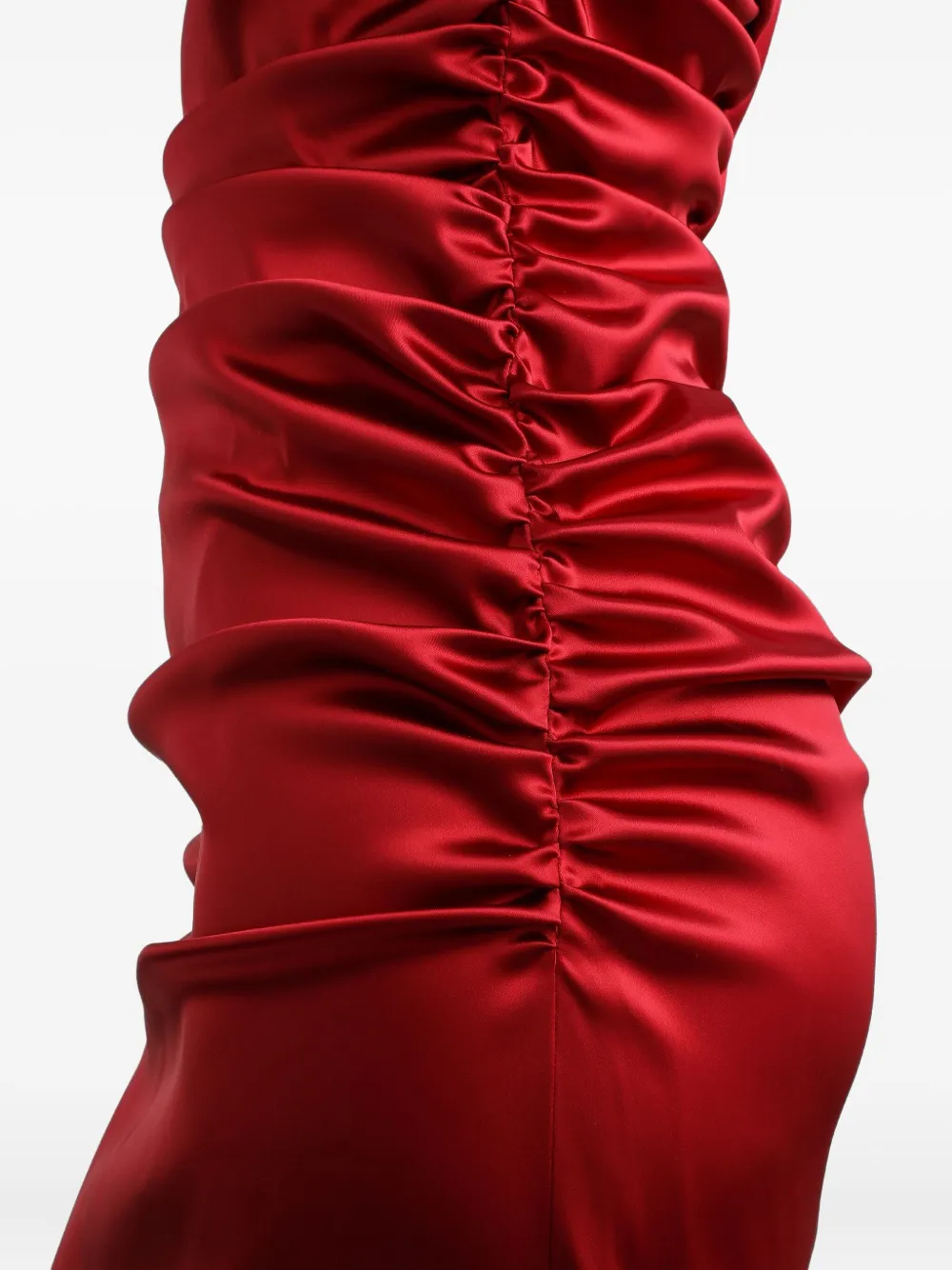 Dolce & Gabbana Stretch satijnen jurk Rood