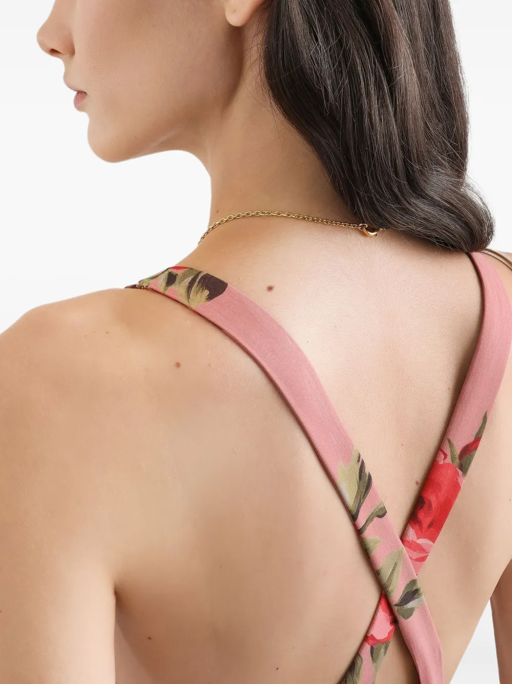 Dolce & Gabbana Jurk met bloemenprint Roze