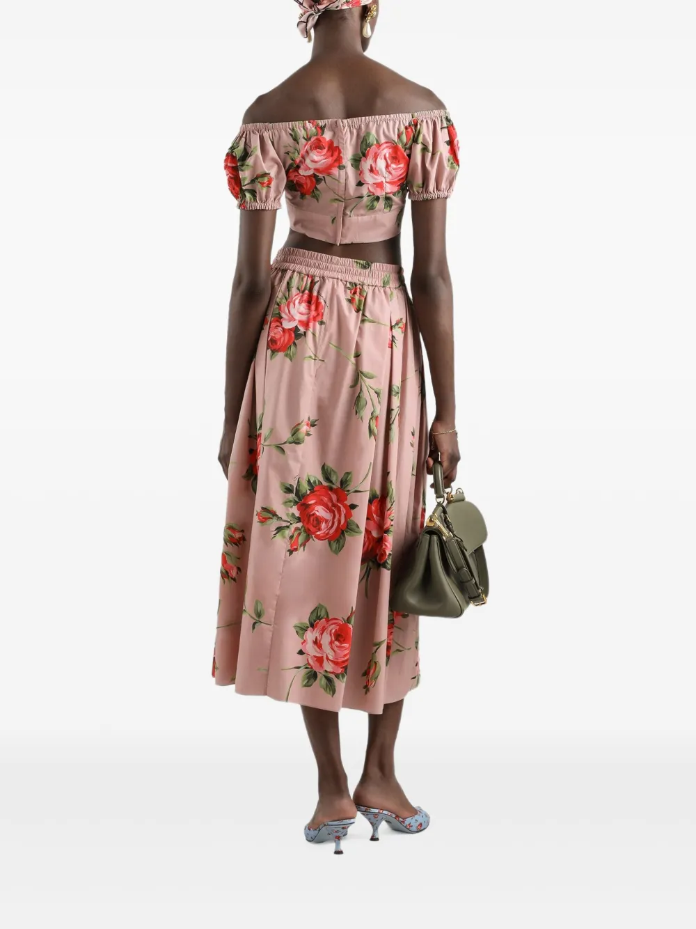  Dolce & Gabbana Floral Knot Top - Pink 