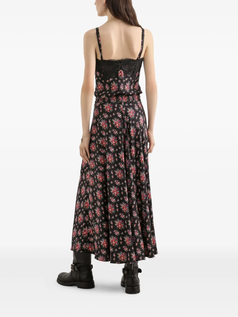 Dolce & Gabbana Tanktop met bloemenkant Zwart