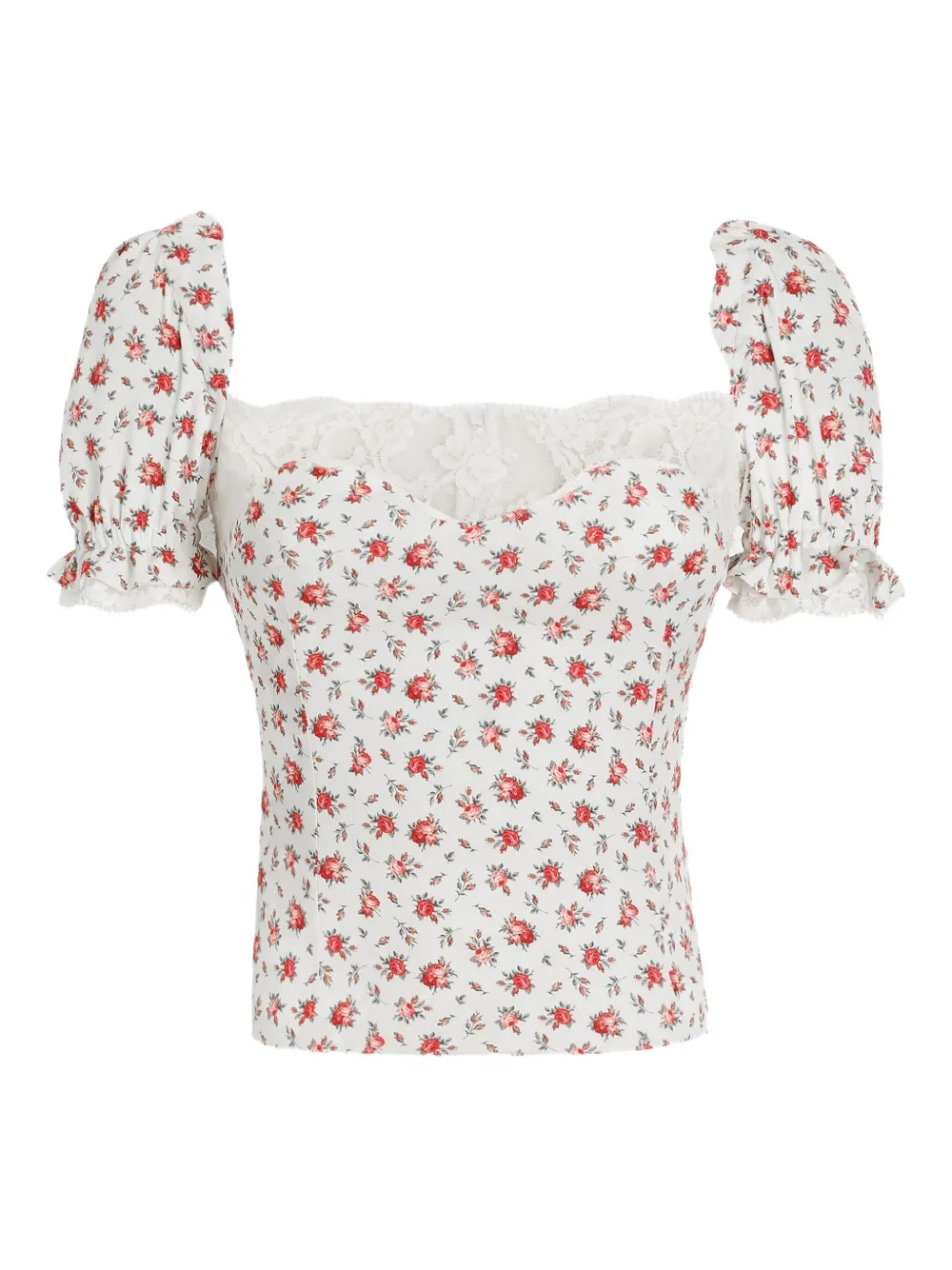 Dolce & Gabbana Top a fiori - Bianco