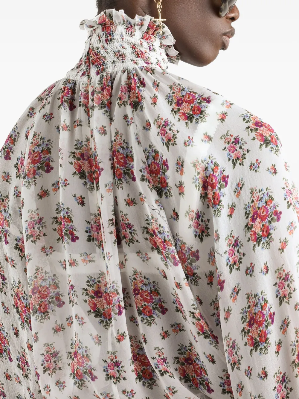 Dolce & Gabbana Shirt met bloemenprint Wit