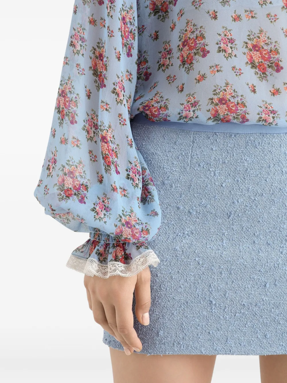 Dolce & Gabbana Shirt met bloemenprint Blauw