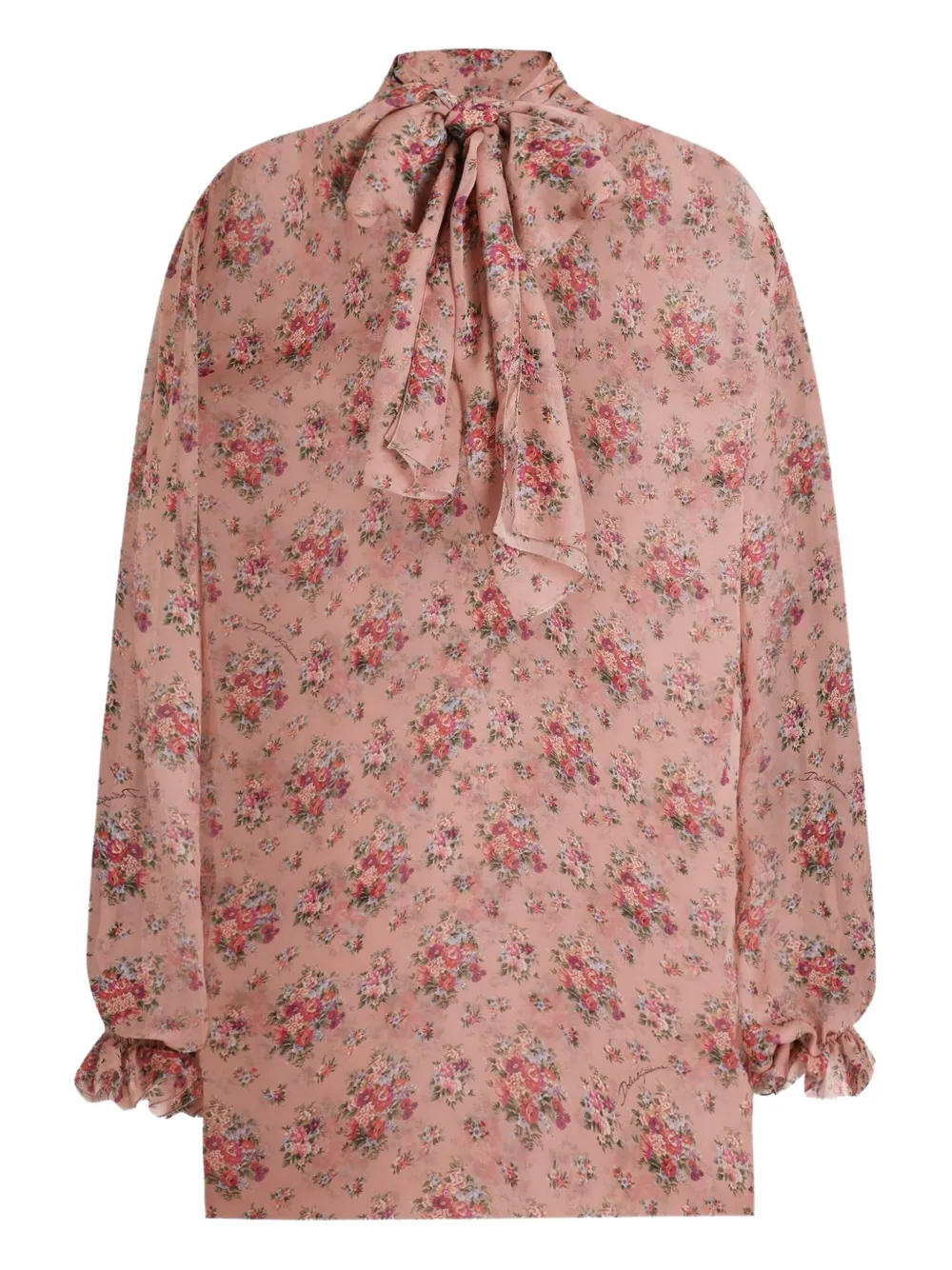 Dolce & Gabbana Blusa con stampa - Rosa