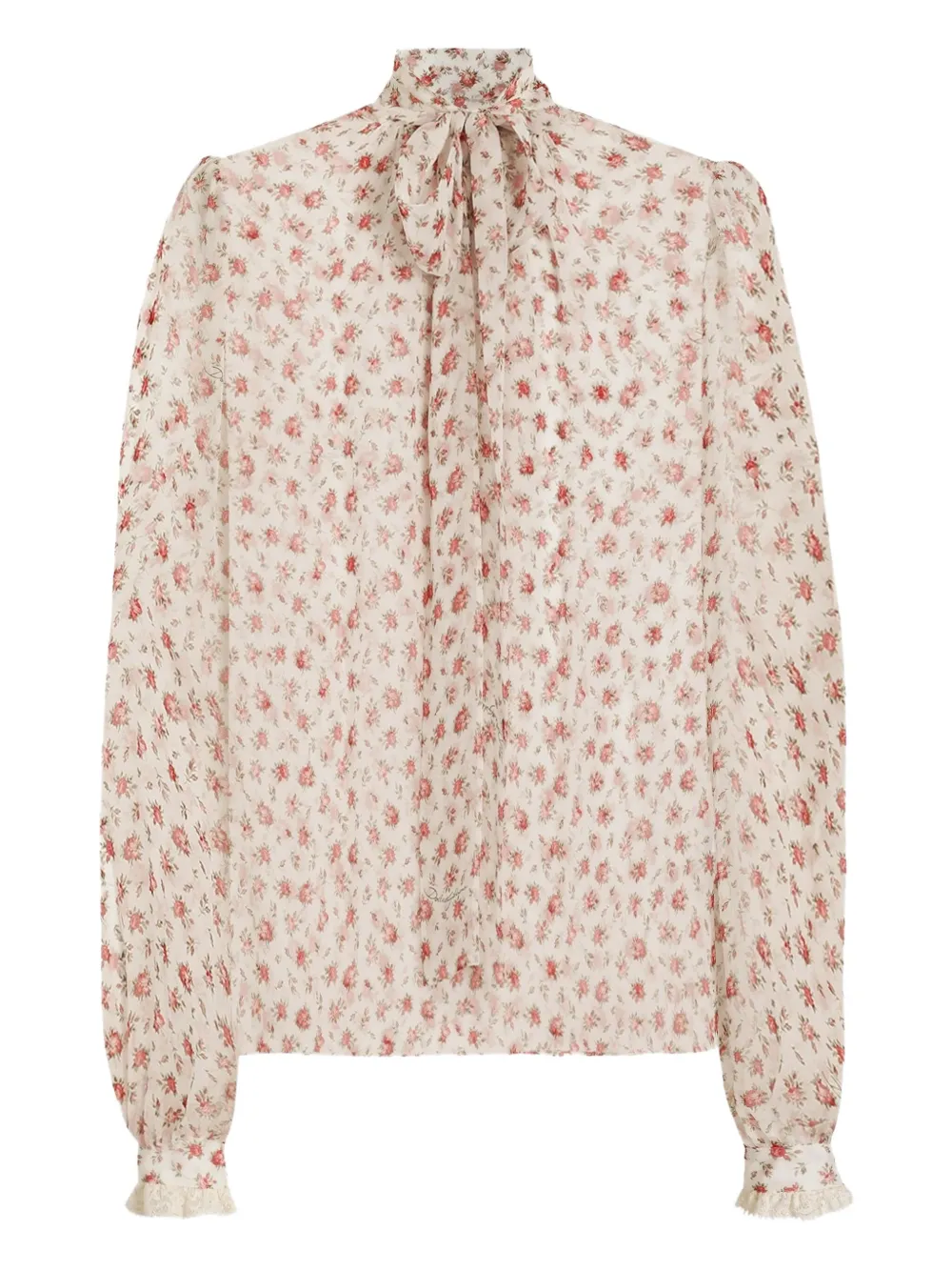 Dolce & Gabbana Blusa a fiori - Bianco