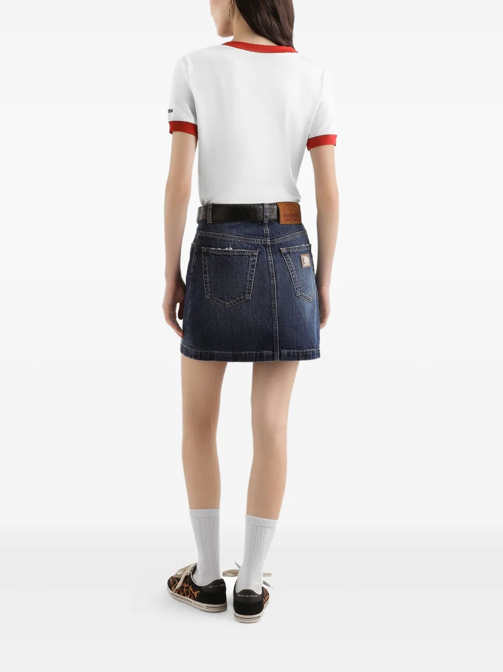 Dolce & Gabbana Katoenen T-shirt met logoprint Wit