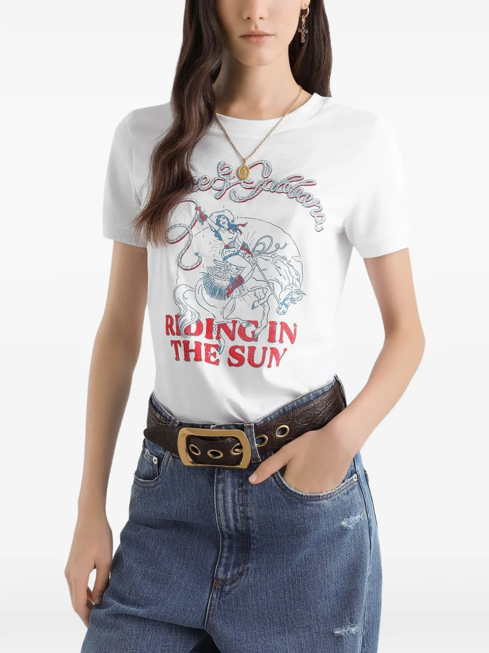 Dolce & Gabbana T-shirt met print Wit