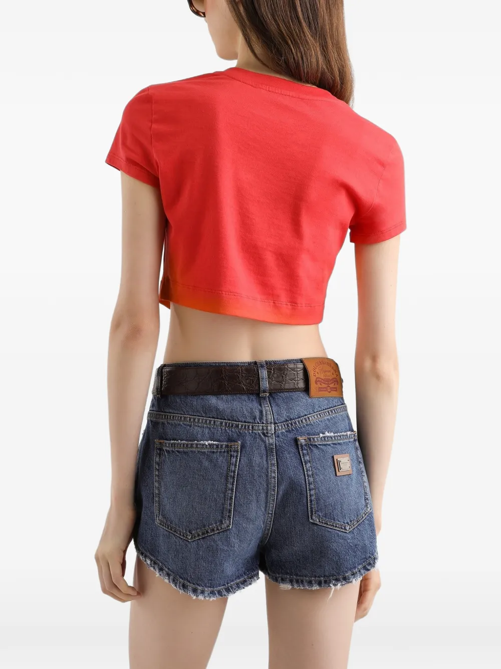 Dolce & Gabbana T-shirt met grafische print Rood