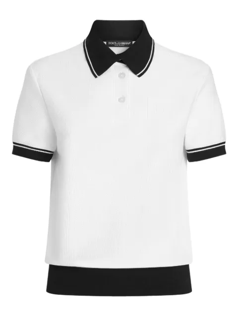 Dolce & Gabbana embroidered-logo polo top