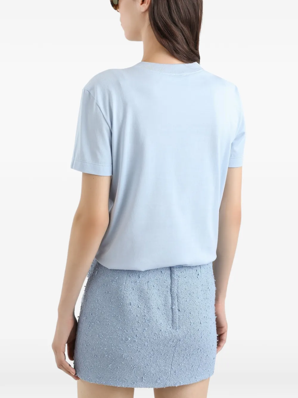 Dolce & Gabbana T-shirt met geborduurd logo Blauw
