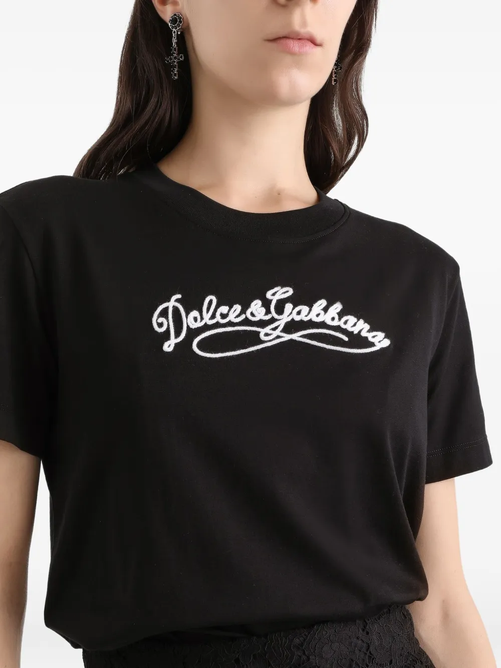Dolce & Gabbana Logo T-shirt In Black