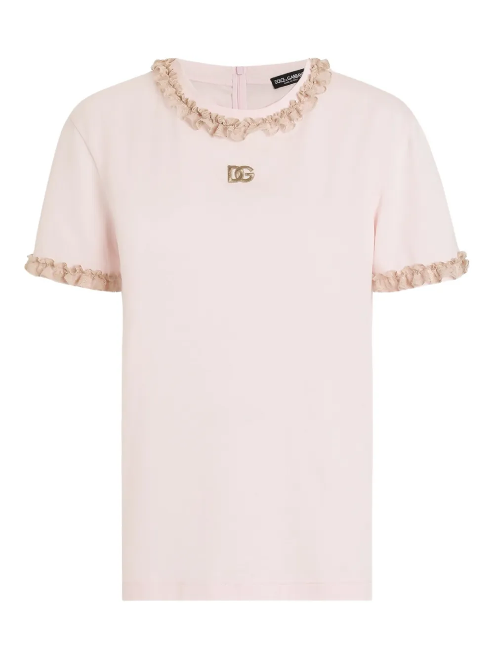Dolce & Gabbana T-shirt con logo - Rosa