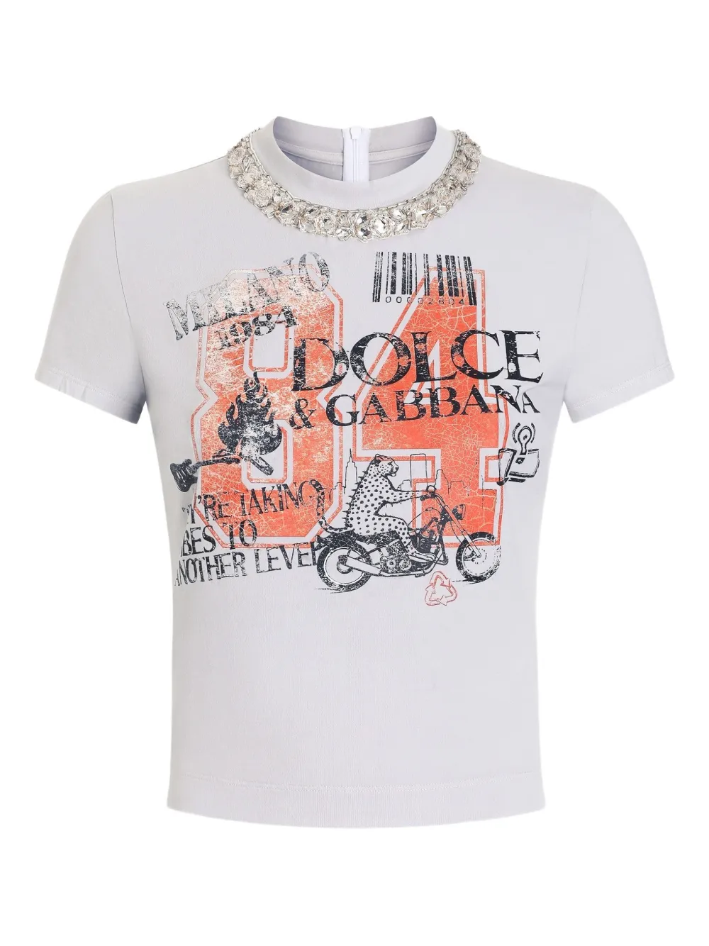Dolce & Gabbana T-shirt con stampa - Grigio