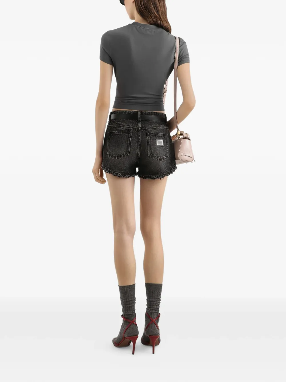 Dolce & Gabbana Katoenen T-shirt met logoprint Grijs