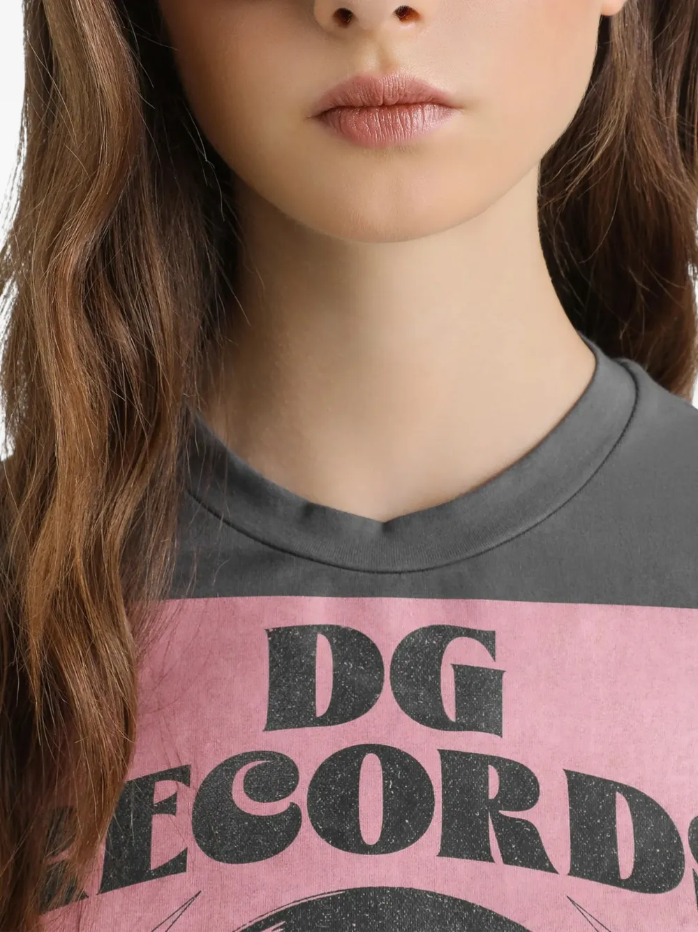 Dolce & Gabbana Katoenen T-shirt met logoprint Grijs