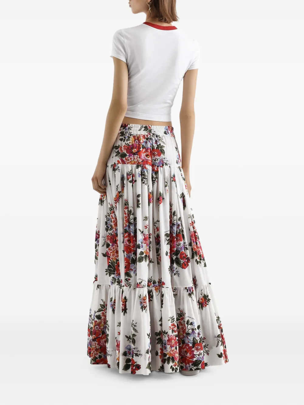 Dolce & Gabbana Katoenen T-shirt met logoprint Wit