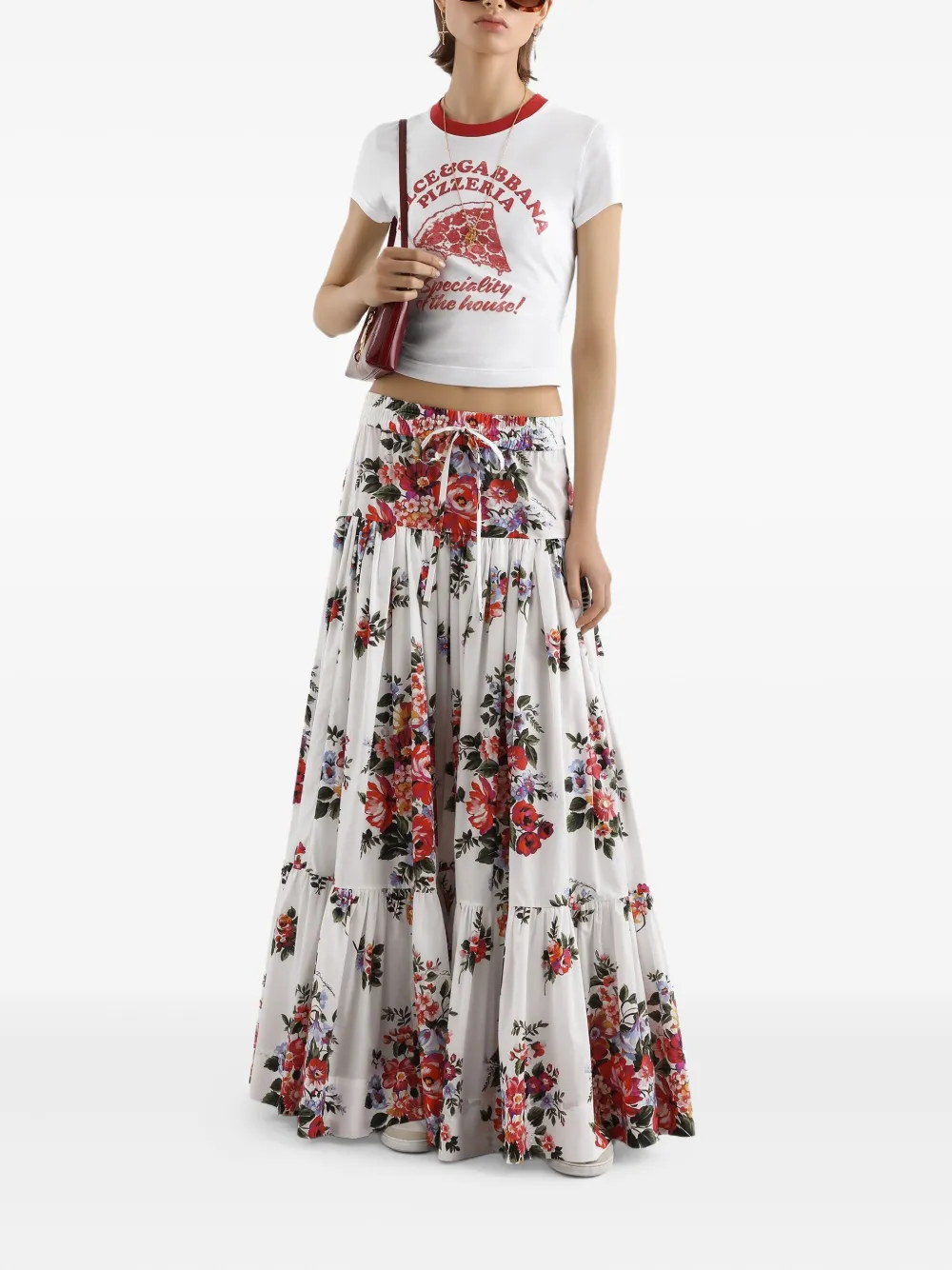 Dolce & Gabbana Katoenen T-shirt met logoprint Wit