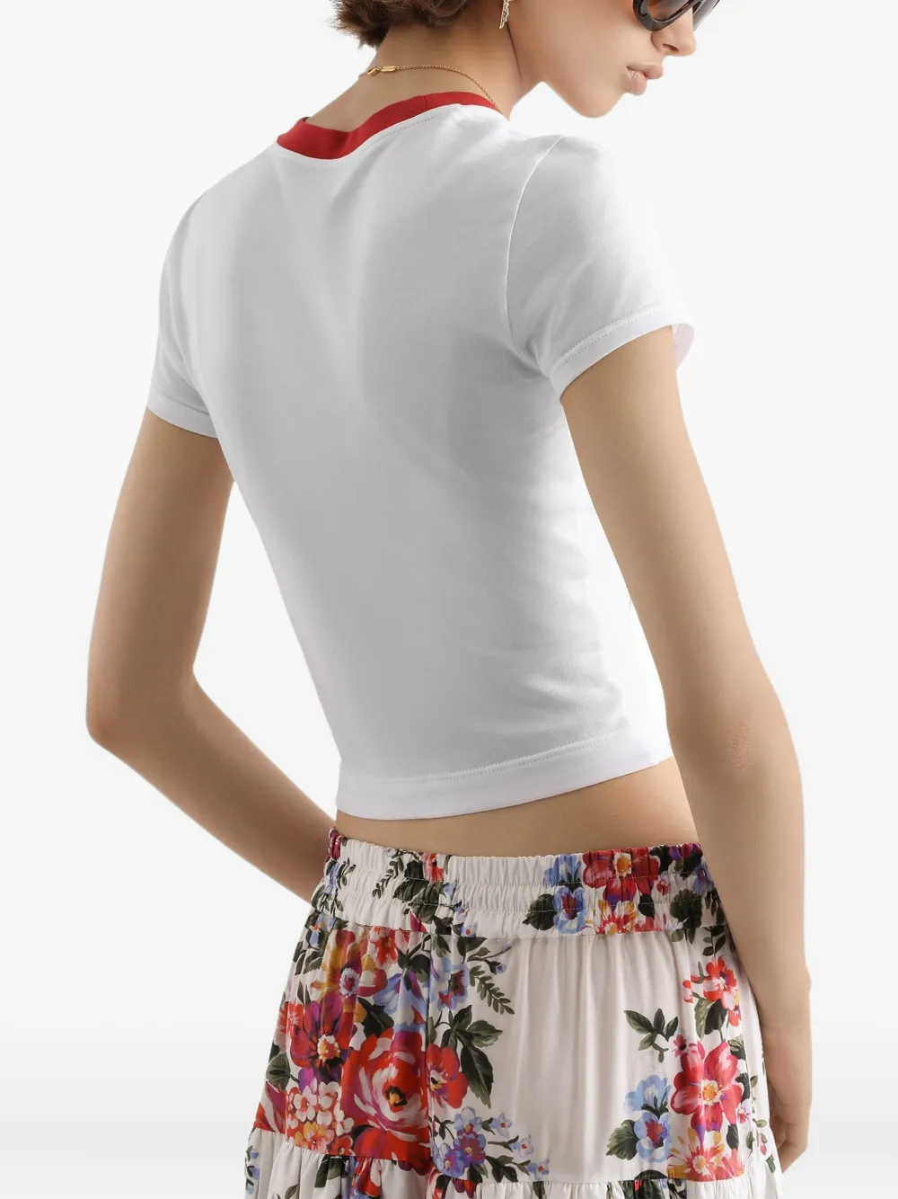 Dolce & Gabbana graphic-print Cotton T-shirt | White | FARFETCH CY