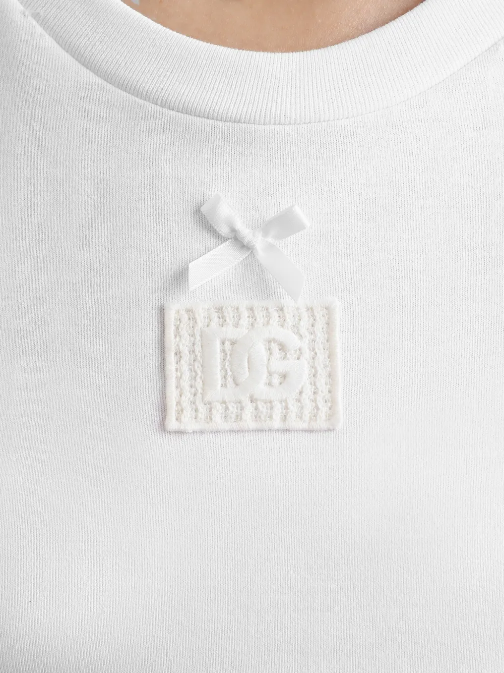 Dolce & Gabbana T-shirt met geborduurd logo Wit