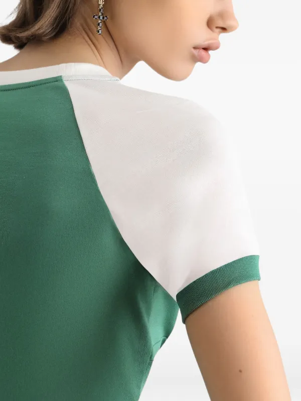 Dolce & Gabbana graphic-print Cotton T-shirt | Green | FARFETCH