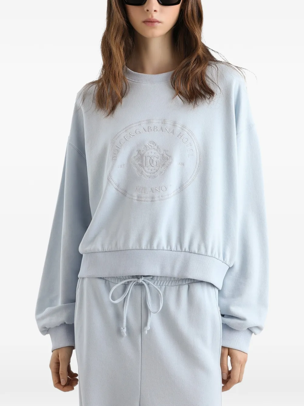Dolce & Gabbana Sweater met logo Blauw