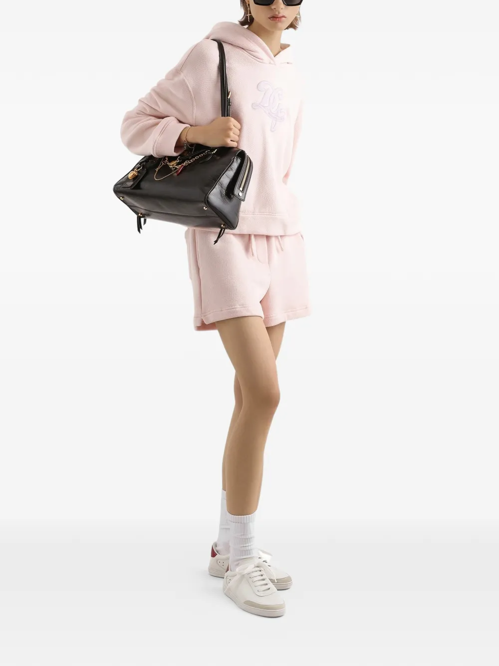Dolce & Gabbana Hoodie met borduurwerk Roze