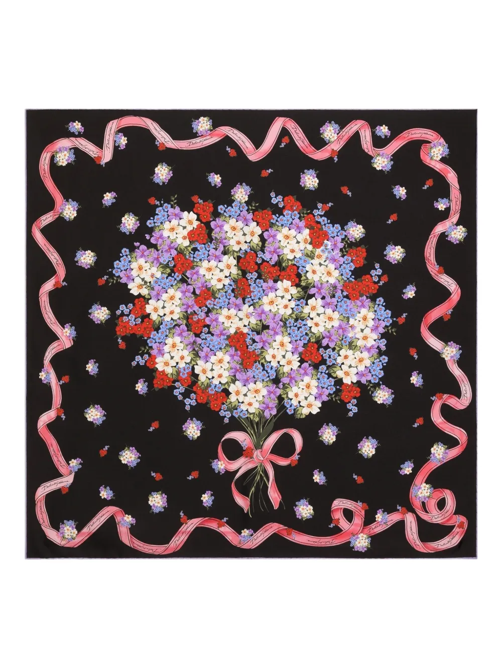 Dolce & Gabbana floral-pattern scarf - Nero