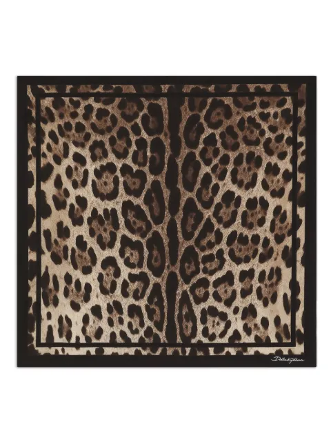 Dolce & Gabbana leopard-print scarf