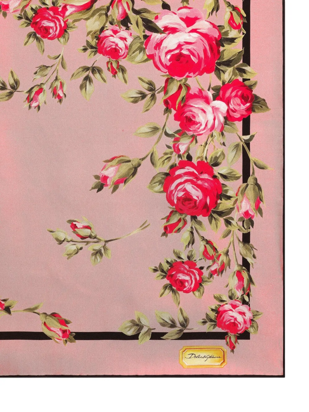 Dolce & Gabbana Sjaal met bloemenprint Roze