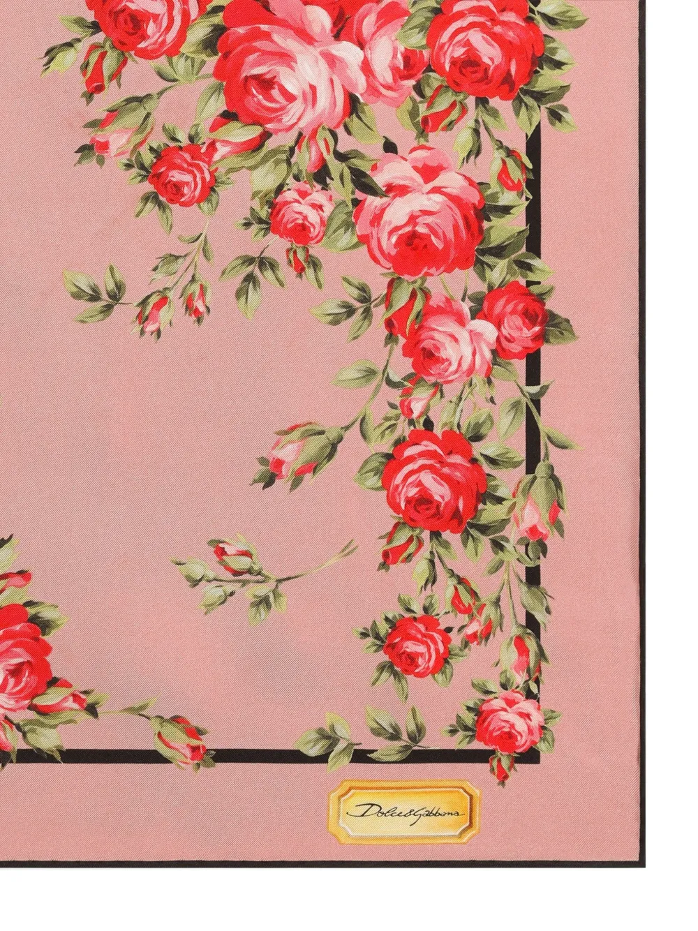 Dolce & Gabbana Sjaal met bloemenprint Roze