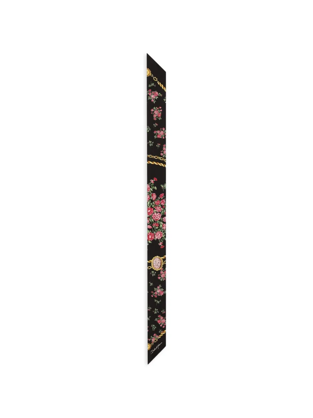 Dolce & Gabbana foulard a fiori - Nero