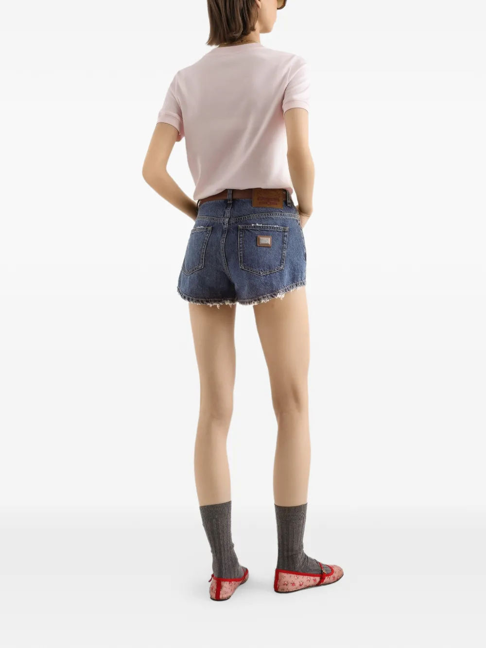 Dolce & Gabbana Shorts met franje Blauw
