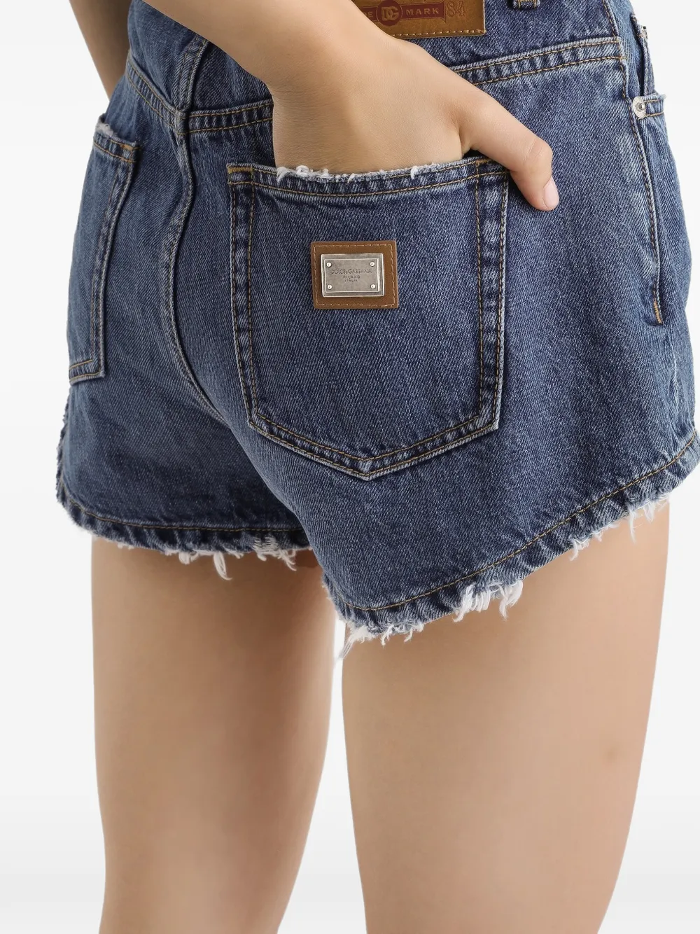 Dolce & Gabbana Shorts met franje Blauw