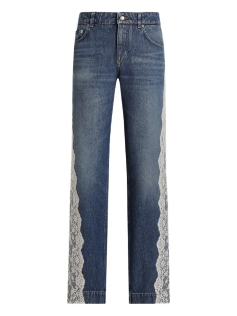Dolce & Gabbana jeans con encaje