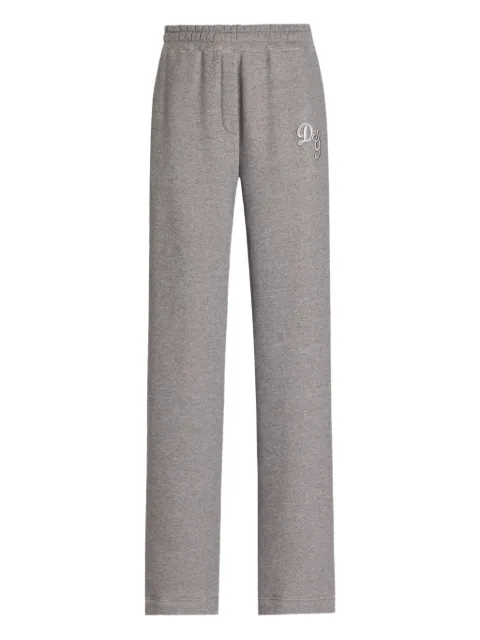 Dolce & Gabbana fleece trousers with patch embroidery