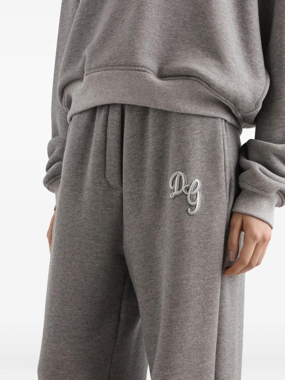 Dolce & Gabbana Trainingsbroek met logopatch Grijs