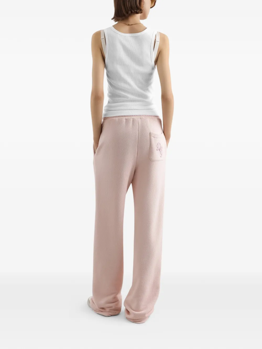 Dolce & Gabbana Trainingsbroek met geborduurde zak Roze