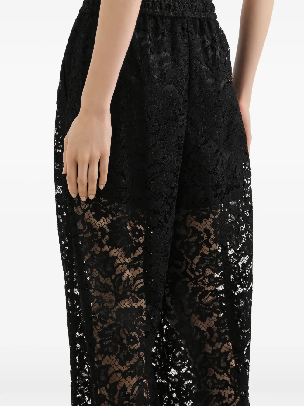 lace drawstring trousers