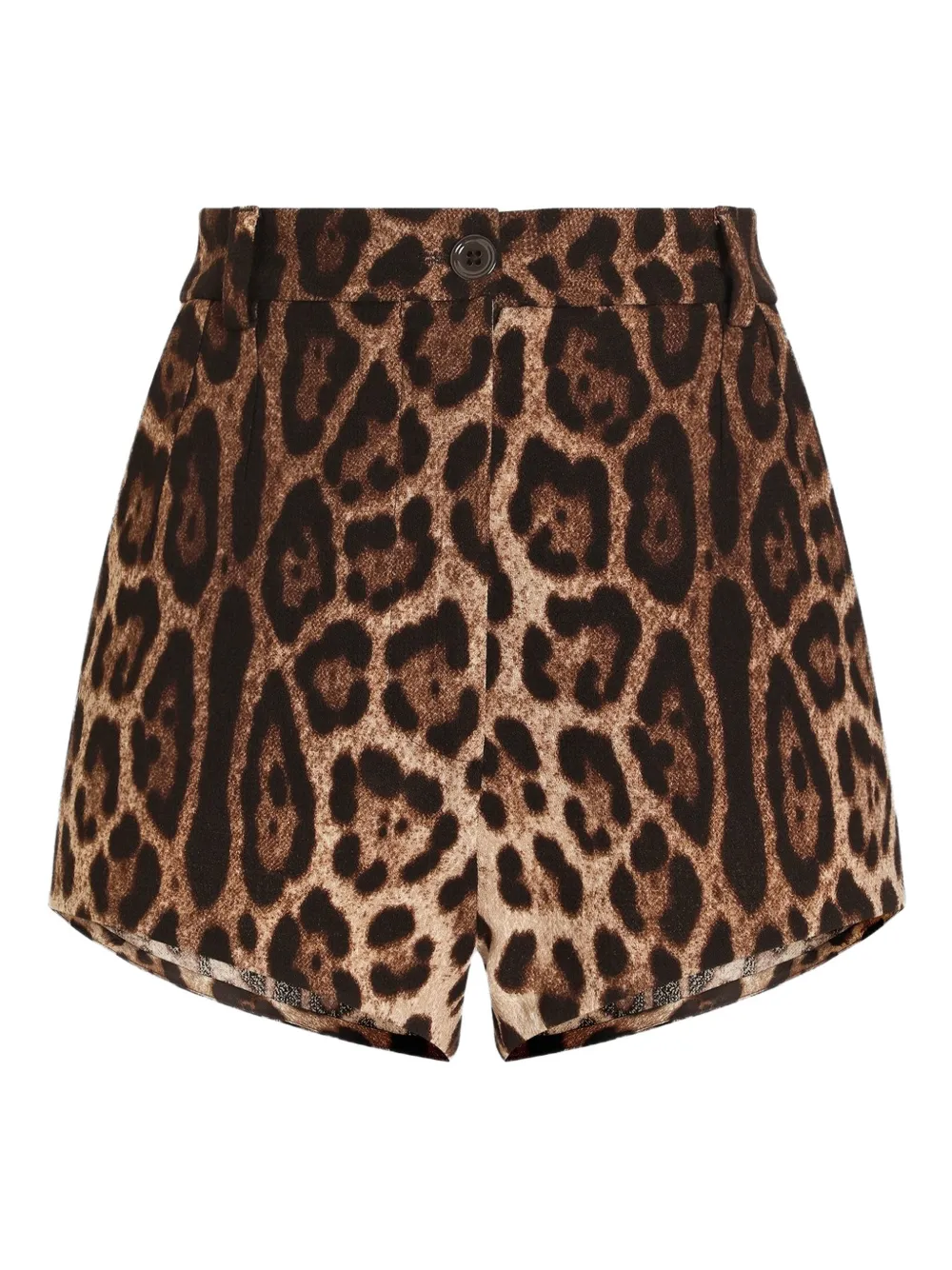 Dolce & Gabbana leopard-print shorts - Brown