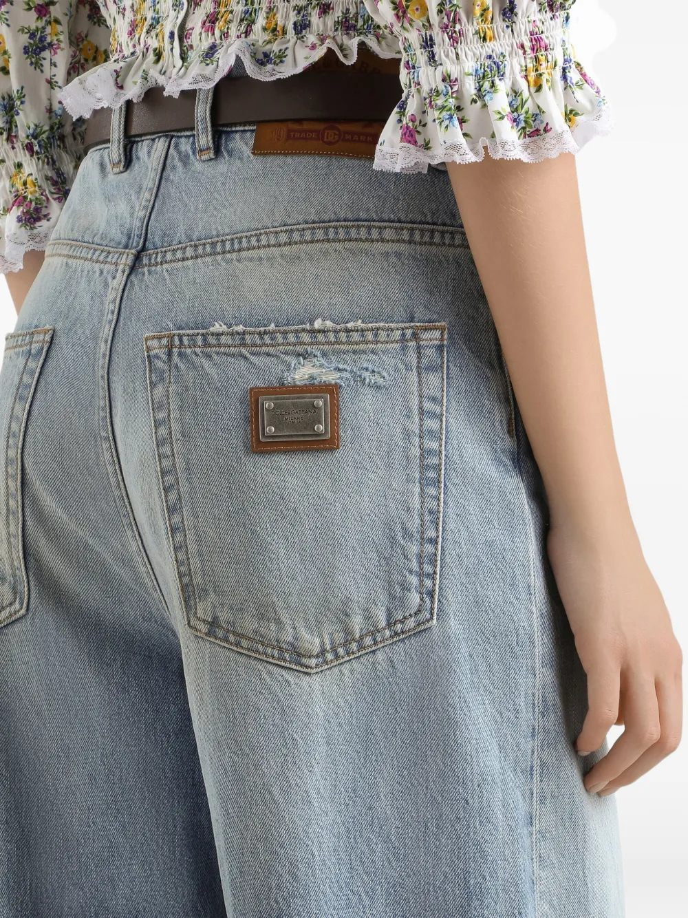 Dolce & Gabbana Gerafelde jeans Blauw