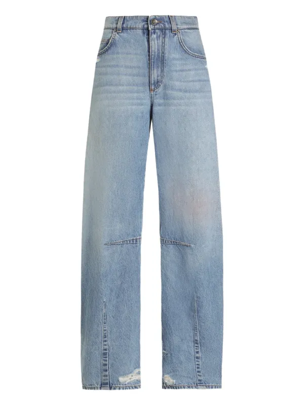 Dolce & Gabbana Panel Distressed Jeans | Blue | FARFETCH