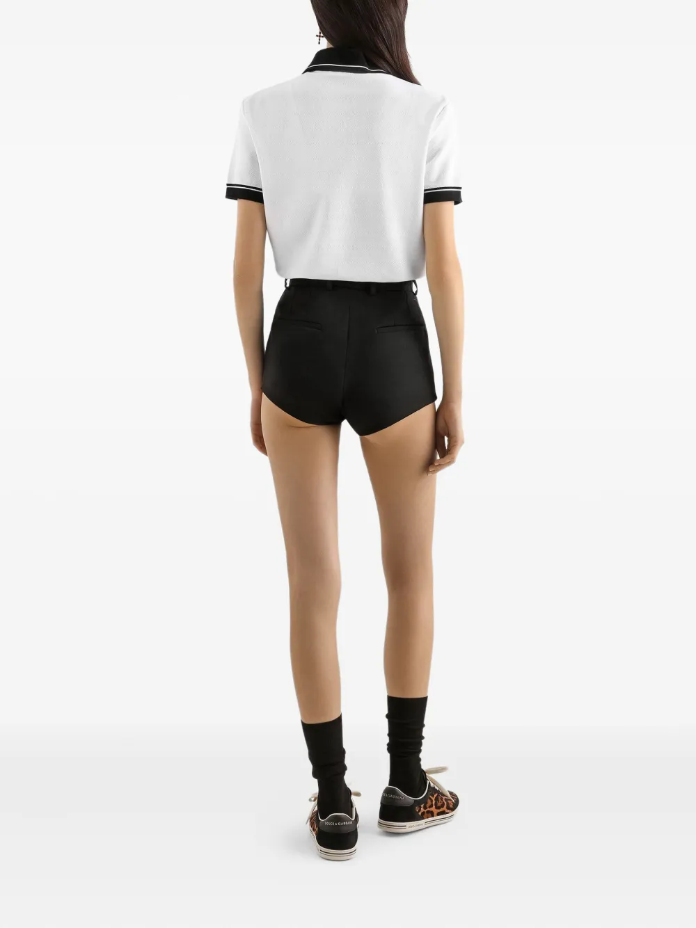  Dolce & Gabbana Button Shorts - Black 